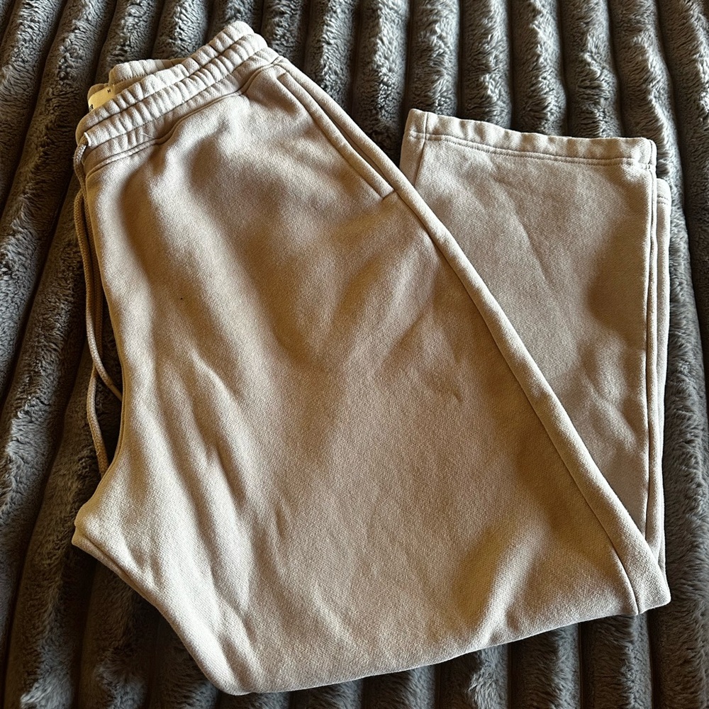 Hollister Tan Drawstring Sweatpants